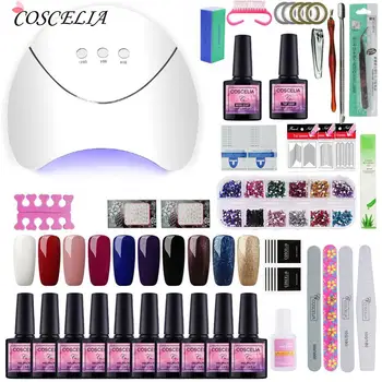 COSCELIA Varnish Semi Permanent Nail Soak Off Sequins Gel Manicure Set UV Gel Nail Polish Set Color UV LED Nail Gel
COSCELIA Varnish Semi Permanent Nail Soak Off Sequins Gel Manicure Set UV Gel Nail Polish Set Color UV LED Nail Gel