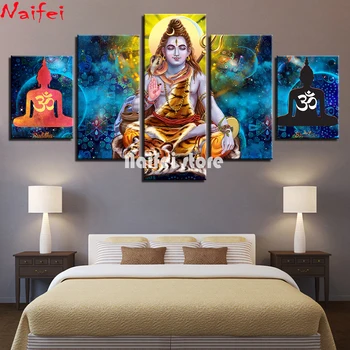 5D Diy Diamond Painting Hindu God Lord Shiva Paintings 5 Pieces Full Square Round Diamond Embroidery Religious pictures Decor
5D Diy Diamond Painting Hindu God Lord Shiva Paintings 5 Pieces Full Square Round Diamond Embroidery Religious pictures Decor