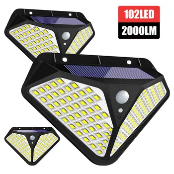 102 LED Solar Outdoor Light Motion Sensor Security Waterproof illumination Lamp for Wall Backyard Garden decoration Lights
102 LED Solar Outdoor Light Motion Sensor Security Waterproof illumination Lamp for Wall Backyard Garden decoration Lights