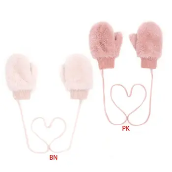 1pair Kids Winter Double Layer Full Finger Gloves Plush Thermal Lined Mittens for Children 
1pair Kids Winter Double Layer Full Finger Gloves Plush Thermal Lined Mittens for Children