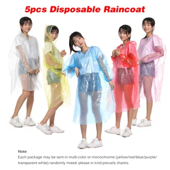 New 5PCS Raincoats Disposable Raincoat with Head Cap Disposable Hooded Raincoats for Outdoor Activities Traveling OUTDOOR
New 5PCS Raincoats Disposable Raincoat with Head Cap Disposable Hooded Raincoats for Outdoor Activities Traveling OUTDOOR