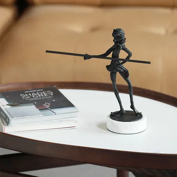 Modern Abstract Monkey Hold A Stick Statue Figurine Metal Ornament Decor Art Home Furnishing Decor Marble Crafts Birthday Gift
Modern Abstract Monkey Hold A Stick Statue Figurine Metal Ornament Decor Art Home Furnishing Decor Marble Crafts Birthday Gift