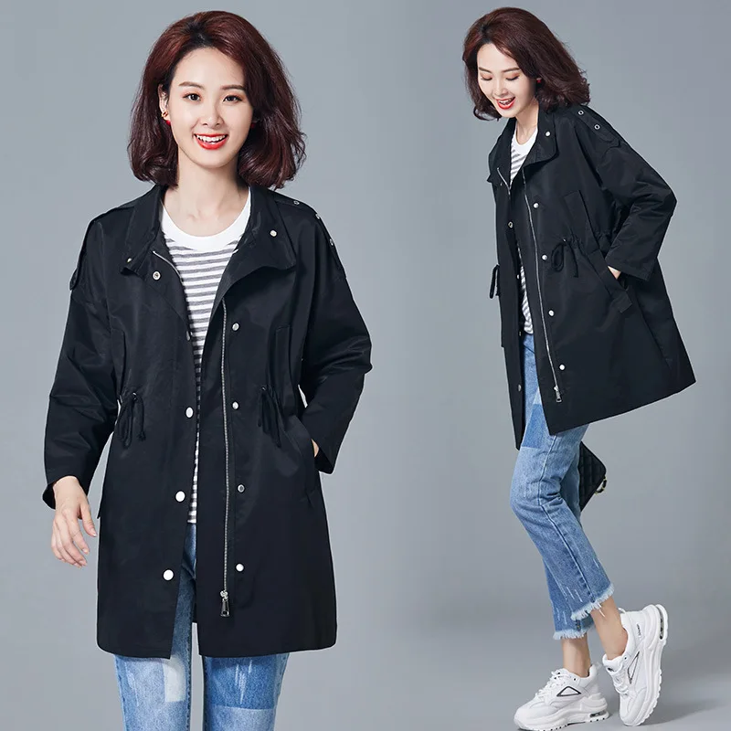 Trend Comfortable Fashion Long Sleeve Trench Coat Elegant 2019 Autumn Mid-length Elegant
Trend Comfortable Fashion Long Sleeve Trench Coat Elegant 2019 Autumn Mid-length Elegant
