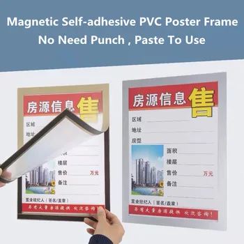 Double side display A4 Magnetic PVC Glass Mounted self-adhesive Refrigerator Advertising Poster Label Sign Display Holder Frame
Double side display A4 Magnetic PVC Glass Mounted self-adhesive Refrigerator Advertising Poster Label Sign Display Holder Frame