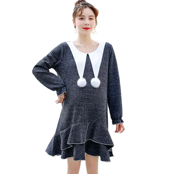 2019 Winter Maternity Sweater Knit Long Sleeve Tunic Top Warm Fish tail Pullover Plus Size Pregnant Women Dress
2019 Winter Maternity Sweater Knit Long Sleeve Tunic Top Warm Fish tail Pullover Plus Size Pregnant Women Dress