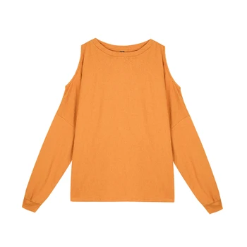 Off-the-Shoulder Long Sleeves T-shirt Female Spring 2020 New Fashion Solid Color O-Neck T-shirt
Off-the-Shoulder Long Sleeves T-shirt Female Spring 2020 New Fashion Solid Color O-Neck T-shirt