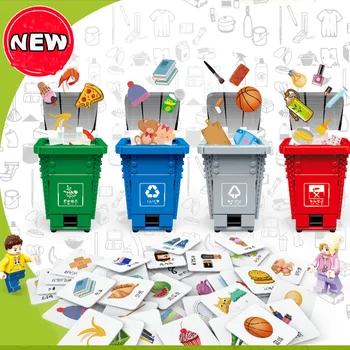 Gudi 482Pcs garbage classification trash can building blocks toys children assembled particles educational interactive games set
Gudi 482Pcs garbage classification trash can building blocks toys children assembled particles educational interactive games set