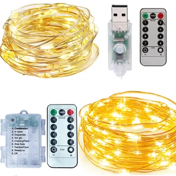 8 Modes Fairy Lights Battery Operated Christmas decoration 100LED String Lights Remote Control DIY Twinkle String 20m Firefly
8 Modes Fairy Lights Battery Operated Christmas decoration 100LED String Lights Remote Control DIY Twinkle String 20m Firefly
