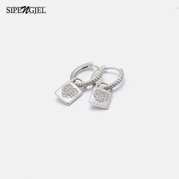 Trendy Cubic Zircon crysta cute Lock Earrings korean Fashion Hoop Earrings For Women wedding Jewelry 2020 серьги кольца
Trendy Cubic Zircon crysta cute Lock Earrings korean Fashion Hoop Earrings For Women wedding Jewelry 2020 серьги кольца