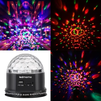 LEDMOMO Crystal Magic Ball Light 6-Color Lights with MP3 and Remote Control for Party Club Decoration with UK Plug (Black)
LEDMOMO Crystal Magic Ball Light 6-Color Lights with MP3 and Remote Control for Party Club Decoration with UK Plug (Black)