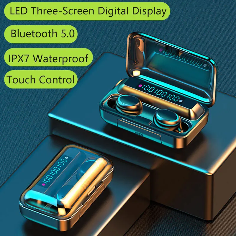 TWS Wireless Headphones Bluetooth 5.0 Earphone HIFI Mini In-ear Sports Running Headset Support iOS/Android Phones Waterproof
TWS Wireless Headphones Bluetooth 5.0 Earphone HIFI Mini In-ear Sports Running Headset Support iOS/Android Phones Waterproof