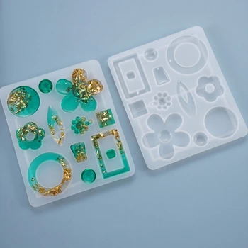 Crystal Epoxy Resin Mold Earrings Pendants Casting Silicone Mould DIY Crafts Jewelry Making Tools 
Crystal Epoxy Resin Mold Earrings Pendants Casting Silicone Mould DIY Crafts Jewelry Making Tools