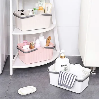 Bathroom Rectangular Plastic Portable Clothes Shower Gel Storage Basket Bath Basket Toiletrie Desktop Storage Basket Container
Bathroom Rectangular Plastic Portable Clothes Shower Gel Storage Basket Bath Basket Toiletrie Desktop Storage Basket Container