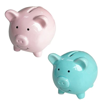 Piggy Banks for Kids, Ceramic Material, Cute Pig for Decoration, Baby Nursery Gift 
Piggy Banks for Kids, Ceramic Material, Cute Pig for Decoration, Baby Nursery Gift