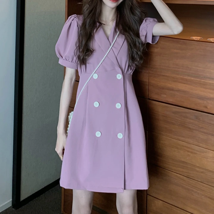 iMucci Vintage Purple Temperament Suit Dress Female Summer Dress 2020 New Retro Bubble Sleeve Women Dress Tide TM2208
iMucci Vintage Purple Temperament Suit Dress Female Summer Dress 2020 New Retro Bubble Sleeve Women Dress Tide TM2208