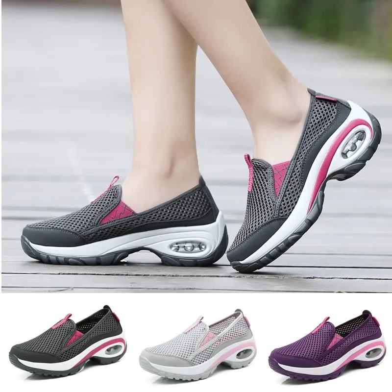 Women's Breathable Air Cushion Running Shoes Mesh Non-slip Jogging Walking Wedge Shoes
Women's Breathable Air Cushion Running Shoes Mesh Non-slip Jogging Walking Wedge Shoes