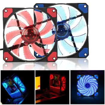 120mm 15 LED Light Neon PC Computer Case CPU Cooling Fan Quite Clear Fans Computer Cooling Fan Computer Cooling
120mm 15 LED Light Neon PC Computer Case CPU Cooling Fan Quite Clear Fans Computer Cooling Fan Computer Cooling