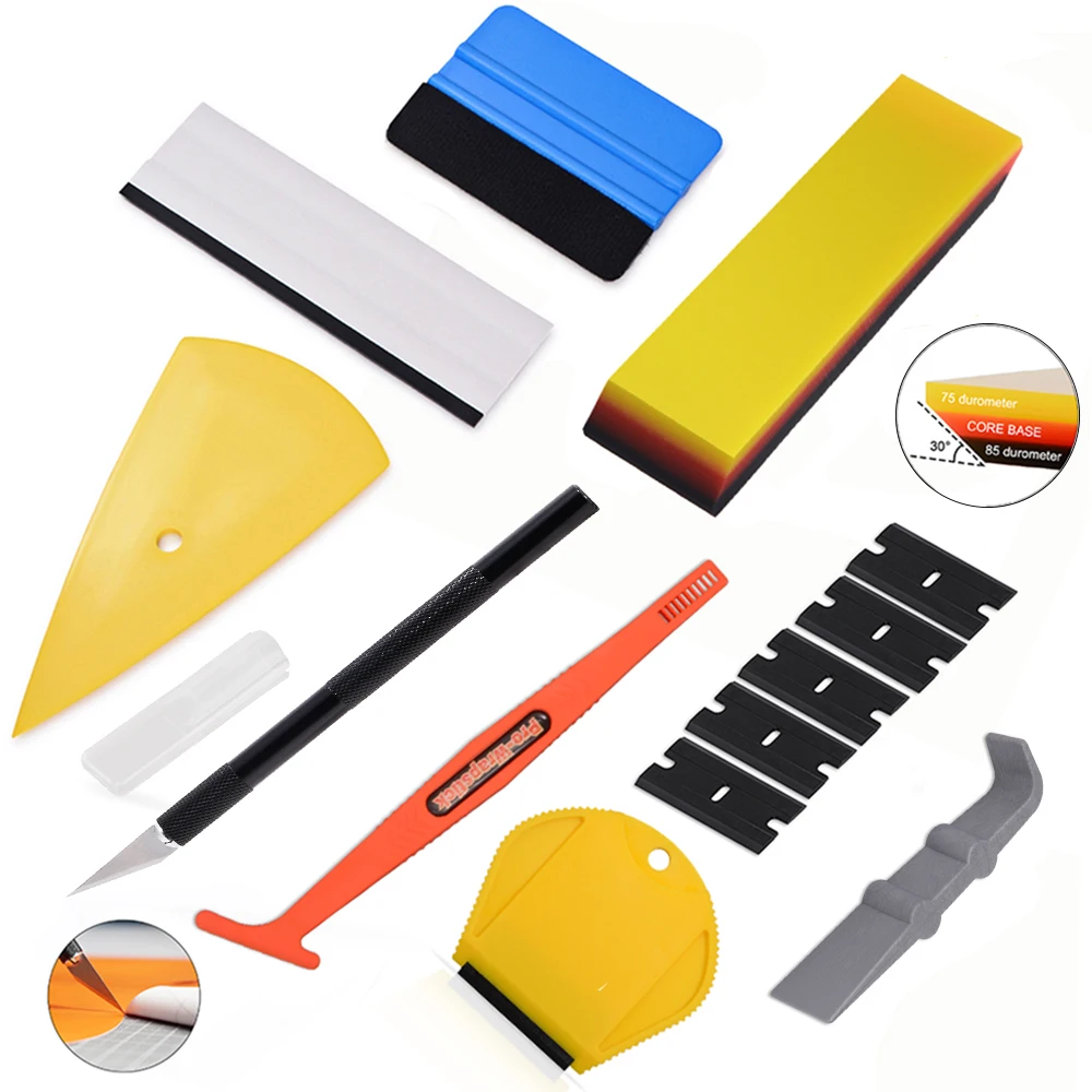 FOSHIO Auto Car Wrapping Tool Kit Scale Suede Felt Squeegee Magnet Stick Sticker Remover Window Tint Household Cleaning Scraper
FOSHIO Auto Car Wrapping Tool Kit Scale Suede Felt Squeegee Magnet Stick Sticker Remover Window Tint Household Cleaning Scraper