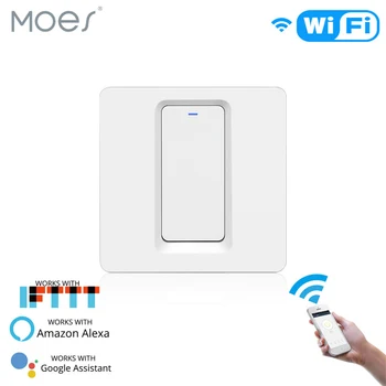 WiFi Smart Light Switch Push Button Smart Life/Tuya APP Remote Control Works with Alexa Google Home for Voice Control
WiFi Smart Light Switch Push Button Smart Life/Tuya APP Remote Control Works with Alexa Google Home for Voice Control