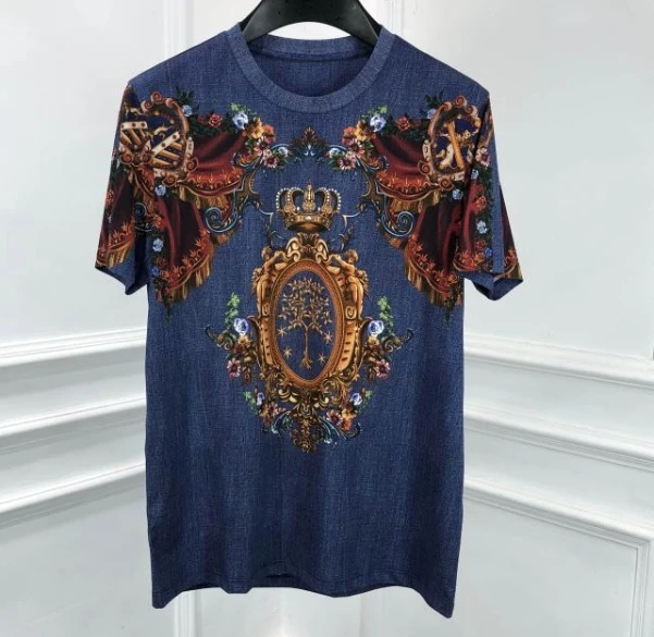 2020 spring 20ss new arrival blue color crown floral print Gothic famous brand tee clothing designer tee t shirts for men
2020 spring 20ss new arrival blue color crown floral print Gothic famous brand tee clothing designer tee t shirts for men