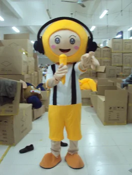 Ohlees Singing boy mascot costume picture is example only,do custom according to customer design
Ohlees Singing boy mascot costume picture is example only,do custom according to customer design
