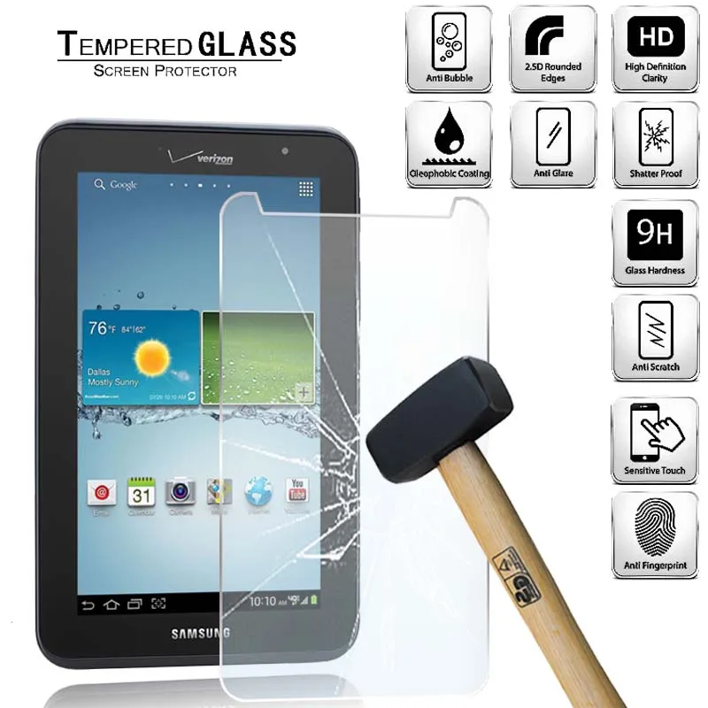 Tablet Tempered Glass Screen Protector Cover for Samsung Galaxy Tab 2 7.0 LTE I705 Anti-Screen Breakage HD Tempered Film
Tablet Tempered Glass Screen Protector Cover for Samsung Galaxy Tab 2 7.0 LTE I705 Anti-Screen Breakage HD Tempered Film