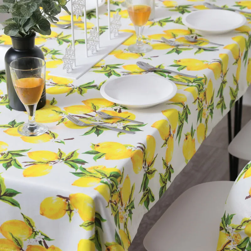 Fresh Lemon Nordic Waterproof Dining Table Cloth For Kitchen Tablecloth Round Rectangular Coffee Tea Table Cloth TC010-40
Fresh Lemon Nordic Waterproof Dining Table Cloth For Kitchen Tablecloth Round Rectangular Coffee Tea Table Cloth TC010-40