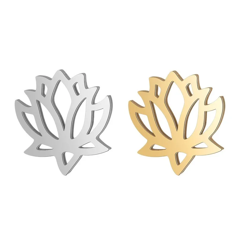 5pcs/lot DIY Stainless Steel Fashion Hollow lotus Pendant Mirror Polished Connector Charm Findings Jewelry Accessories for Hand
5pcs/lot DIY Stainless Steel Fashion Hollow lotus Pendant Mirror Polished Connector Charm Findings Jewelry Accessories for Hand