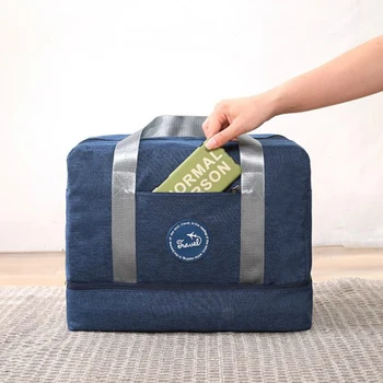 New Oxford Waterproof Large Beach Bags Double Layer Travel Bag With Shoes Women Big Duffel Bag Travel Organizer Weekend Bags 
New Oxford Waterproof Large Beach Bags Double Layer Travel Bag With Shoes Women Big Duffel Bag Travel Organizer Weekend Bags