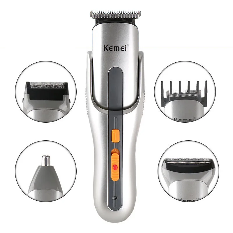 Kemei KM-680A Multi-functional Hair Scissors Shaver Nose Hair Trimmer Chest Hair Knife Hair Clipper Five in One
Kemei KM-680A Multi-functional Hair Scissors Shaver Nose Hair Trimmer Chest Hair Knife Hair Clipper Five in One