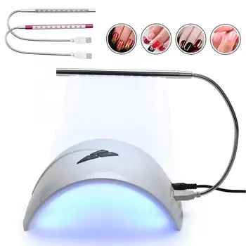 Uv Lamp 2 Types Adjustable Small USB Bright 10pcs LED Light For Nail Art Dryer Machine Nail Lamps
Uv Lamp 2 Types Adjustable Small USB Bright 10pcs LED Light For Nail Art Dryer Machine Nail Lamps
