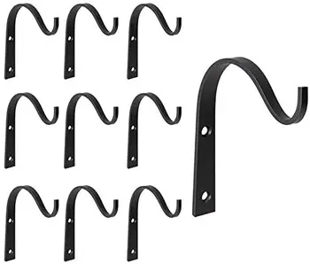 European Style Balcony Plant Flower Pot Wrought Iron Hooks Holder Wall-Mounted Hanging Basket Bracket Garden Decoration
European Style Balcony Plant Flower Pot Wrought Iron Hooks Holder Wall-Mounted Hanging Basket Bracket Garden Decoration