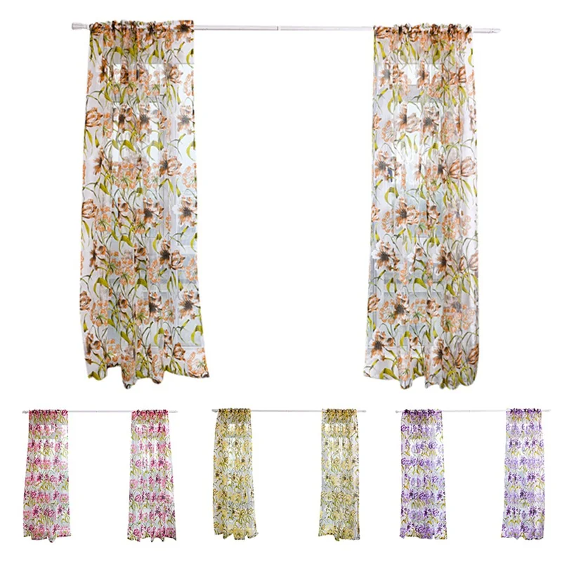 White Stripes Floral Printed Sheer Thin Curtains Drapes Rod Pocket Window Valance Divider New for Living Room Bedroom Kitchen
White Stripes Floral Printed Sheer Thin Curtains Drapes Rod Pocket Window Valance Divider New for Living Room Bedroom Kitchen