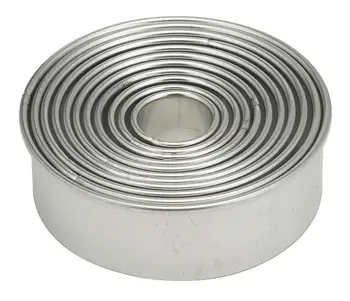 Round Cookie Biscuit Cutter Set Circle Pastry Cutters for Donut and Scone Making Mold Form Fondant Cutter
Round Cookie Biscuit Cutter Set Circle Pastry Cutters for Donut and Scone Making Mold Form Fondant Cutter
