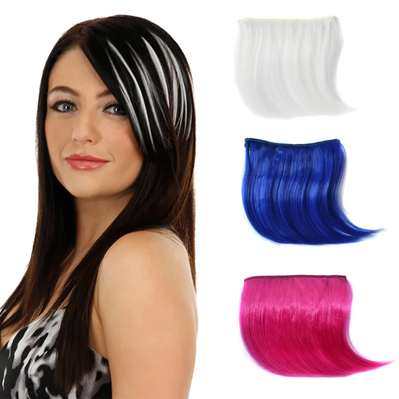 Модные искусственные синтетические челки для женщин волосы термостойкие