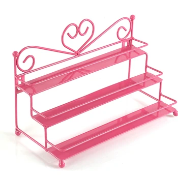 Metal Nail Polish Shelf Cosmetic Varnish Display Holder Heart Design Women Makeup Wall Rack Organizer Case Rose Red 
Metal Nail Polish Shelf Cosmetic Varnish Display Holder Heart Design Women Makeup Wall Rack Organizer Case Rose Red