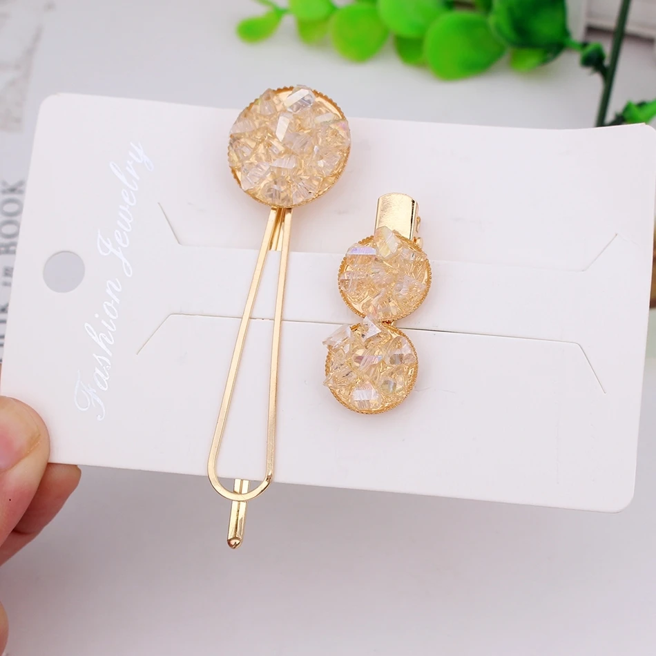 Épingles à cheveux en perles de cristal pour femmes et filles, ensemble d'accessoires pour cheveux, vêtements de sauna délicats, bijoux fantaisie 4