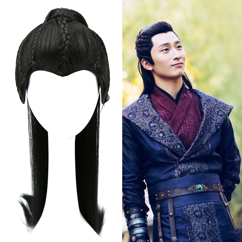 ancient Chinese Style Hair for Men Warrior Long Straight Black Cosplay hair Swordsman accessories For Halloween party TV play
ancient Chinese Style Hair for Men Warrior Long Straight Black Cosplay hair Swordsman accessories For Halloween party TV play