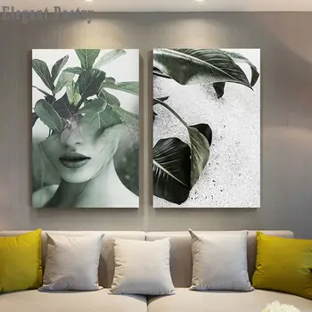 Wall Art Picture Scandinavian Poster Nordic Style Canvas Print Figure Leaves Abstract Painting Modern Living Room Decoration 
Wall Art Picture Scandinavian Poster Nordic Style Canvas Print Figure Leaves Abstract Painting Modern Living Room Decoration