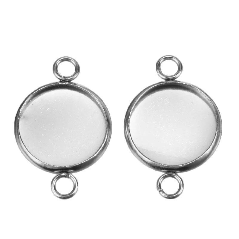 30pcs/set Stainless Steel Cabochon Cameo Base Setting Bezel Connector Round Double Loop 6/8/10/12/14/16/18/20mm
30pcs/set Stainless Steel Cabochon Cameo Base Setting Bezel Connector Round Double Loop 6/8/10/12/14/16/18/20mm
