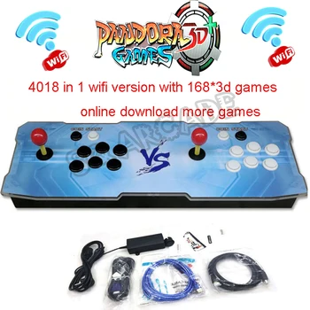 

Pandora Box 3D 4018 in 1 Arcade Game Board wifi Version Led Button Zero Delay Joystick Controller Retro Console Add Games online