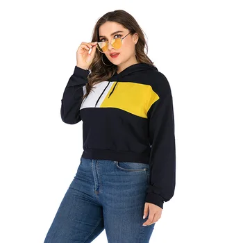 Hoodies Europe And America New Style Large Size Spring Contrast Color Joint Hoodie Long-Sleeved Upper Garment -40
Hoodies Europe And America New Style Large Size Spring Contrast Color Joint Hoodie Long-Sleeved Upper Garment -40