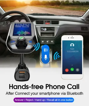 Wireless Adapter Car FM Transmitter Dual USB Car charger Bluetooth Handsfree Calling Car Kit Charger FM Transmitter
Wireless Adapter Car FM Transmitter Dual USB Car charger Bluetooth Handsfree Calling Car Kit Charger FM Transmitter
