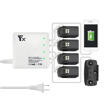 DJI Spark Charger 6 Output Universal Charger with 2 USB Ports and 3 Charges Drone for DJI Safe Smart Charger
DJI Spark Charger 6 Output Universal Charger with 2 USB Ports and 3 Charges Drone for DJI Safe Smart Charger