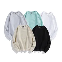100% Cotton Solid Color Crewneck Sweatshirts Long Sleeve Oversized Harajuku Streetwear Men Women Casual Sweatshirt Loose Tops
100% Cotton Solid Color Crewneck Sweatshirts Long Sleeve Oversized Harajuku Streetwear Men Women Casual Sweatshirt Loose Tops