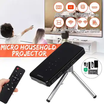 Mini HD 4K Real 3D DLP Projector Battery with tripod, Auto Keystone,Android 7.1 WiFi LED Smart Proyector Bluetooth 4.1 Airplays
Mini HD 4K Real 3D DLP Projector Battery with tripod, Auto Keystone,Android 7.1 WiFi LED Smart Proyector Bluetooth 4.1 Airplays