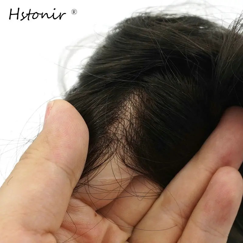 Hstonir супер тонкие волосы кожа человека Для мужчин invisible волос V цикл мужчины