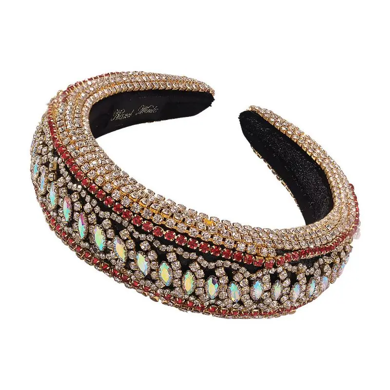 Baroque Tiaras Wide Headband Luxurious Color Crystal Hair Hoop Female Girls Headwear Accessories
Baroque Tiaras Wide Headband Luxurious Color Crystal Hair Hoop Female Girls Headwear Accessories