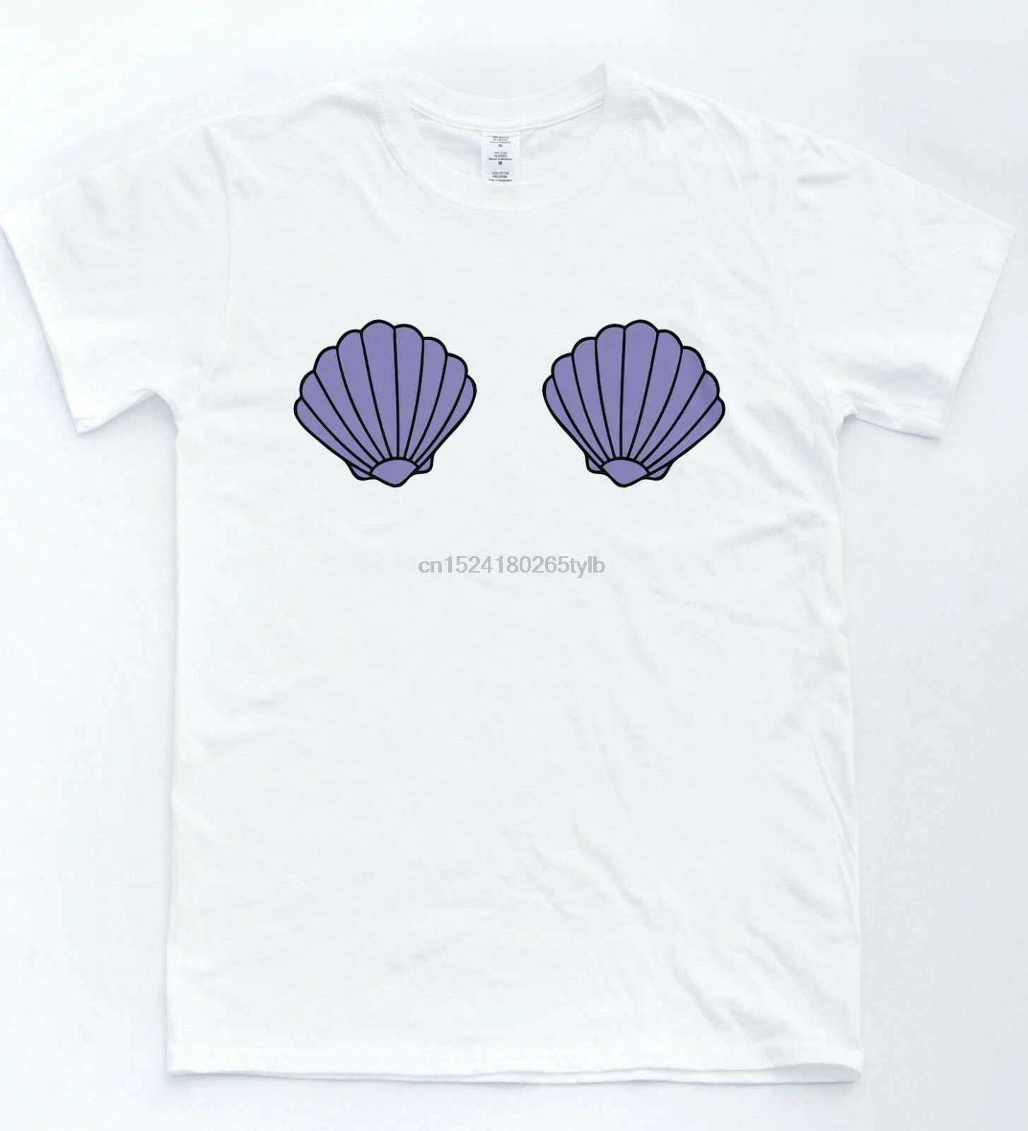 Ariel Seashell T-shirt Nautical Princess Sea Tee Hipster Indie Mermaid Cute Top |