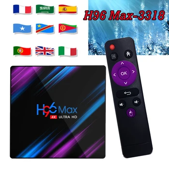 H96 MAX 3318 smart tv box 2.4G/5GWiFi Bluetooth Android Media player Netflix YouTube support support Spain iptv subscription
H96 MAX 3318 smart tv box 2.4G/5GWiFi Bluetooth Android Media player Netflix YouTube support support Spain iptv subscription